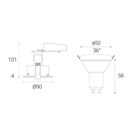 4lite WiZ Connected LED IP65 Fire Rated Downlight, Pack of 2, available in 3 Colours – view 7