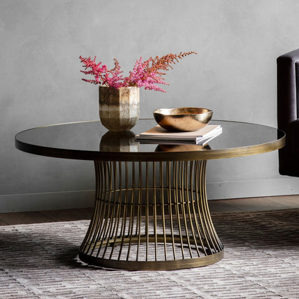 Gallery Pickford Bronze Glass Top Coffee Table