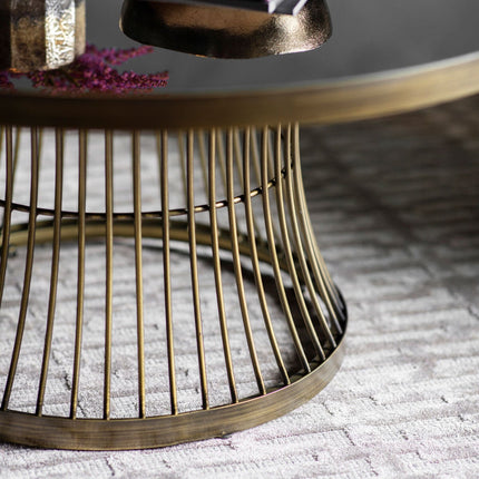 Gallery Pickford Bronze Glass Top Coffee Table – view 3