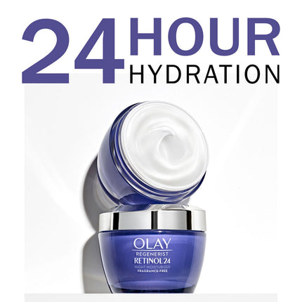 Olay Regenerist Retinol 24 Night Moisturiser Cream, 2 x 50ml – view 3