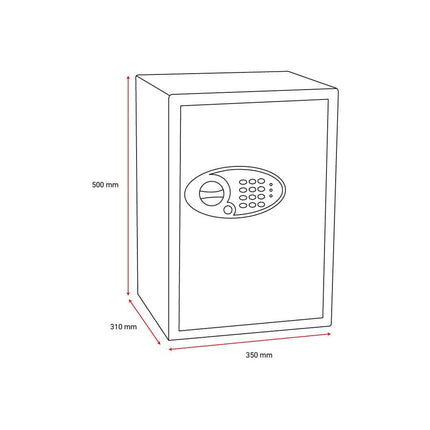 Phoenix 51 Litre Vela Home and Office SS0804E Security Safe with Electronic Lock – view 8
