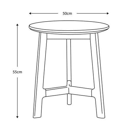 Gallery Barcelona White Marble Top Side Table – view 2