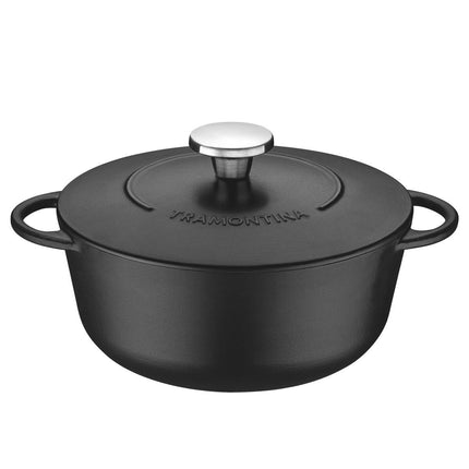 Tramontina Enamelled Cast Iron Casserole Dish, 24cm / 4.0L – view 2