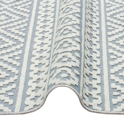Concept Looms Jazz Blue Indoor Outdoor Rug, in 2 Sizes – view 4