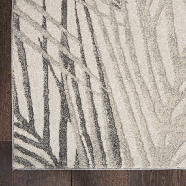 Rustic Textures Ivory & Grey Rug in 3 Sizes – view 2