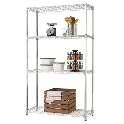 TRINITY EcoStorage™ 4-Tier Chrome Storage Unit
