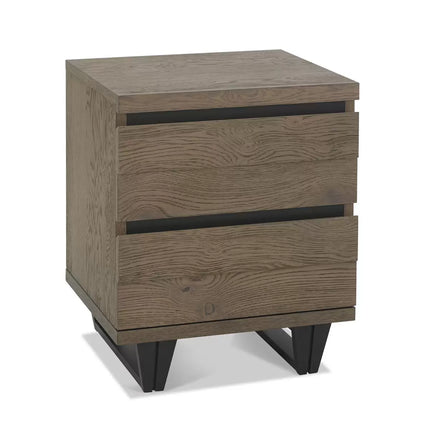Bentley Designs Tivoli Weathered Oak Nightstand, 2 Pack