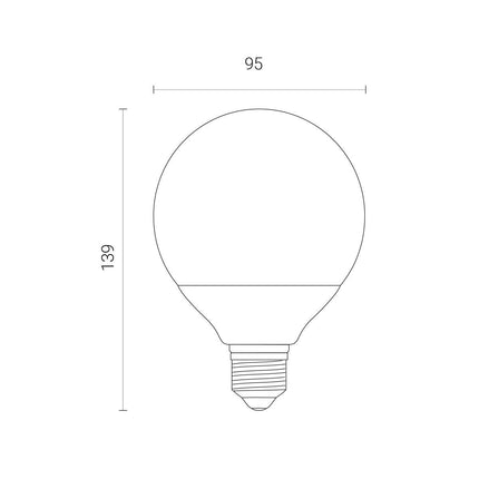 4lite WiZ Connected LED G95 E27 Colour Tuneable Smart Bulb, 2 Pack – view 2