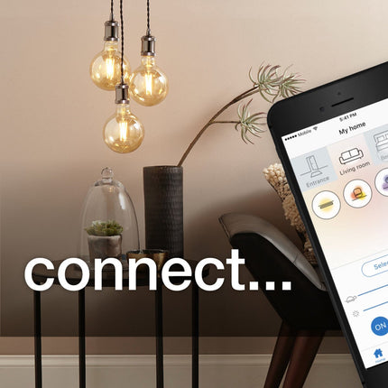 4lite WiZ Connected LED G95 E27 Colour Tuneable Smart Bulb, 2 Pack – view 4