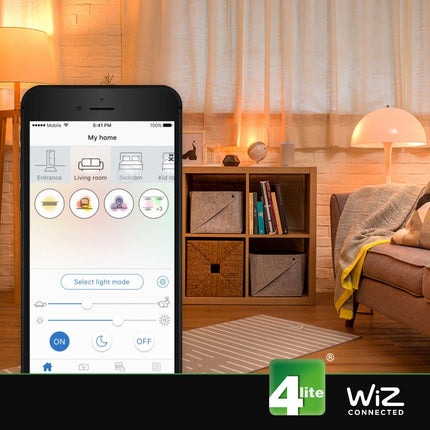4lite WiZ Connected LED G95 E27 Colour Tuneable Smart Bulb, 2 Pack – view 6