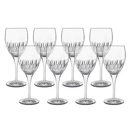Luigi Bormioli Diamante Crystal Wine Glasses, 520ml, 8 Pack