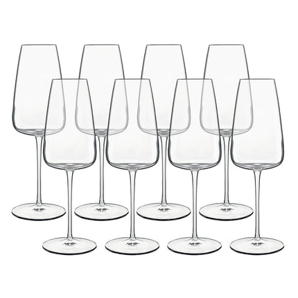 Luigi Bormioli Talismano Crystal Flute Glasses, 400ml, 8 Pack – view 2