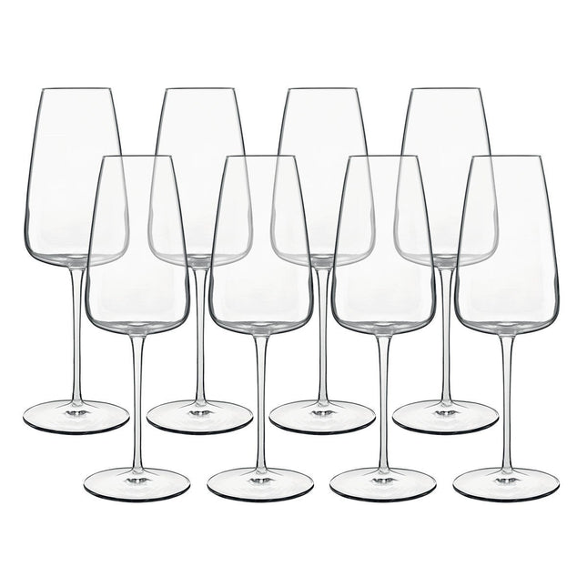 Luigi Bormioli Talismano Crystal Flute Glasses, 400ml, 8 Pack – view 2