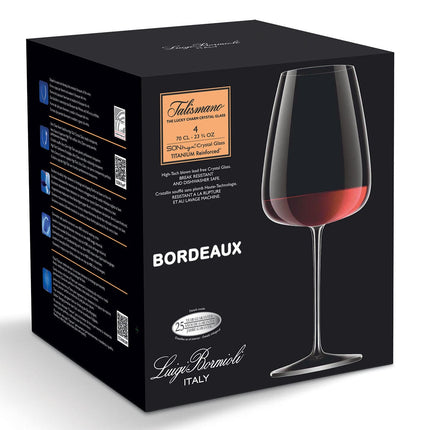 Luigi Bormioli Talismano Crystal Bordeaux Glasses, 700ml, 8 Pack – view 4