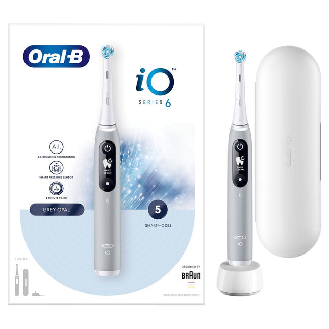 Oral-B iO Series 6 Ultimate Clean Electric Toothbrush, Grey – view 2