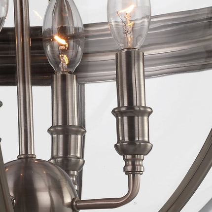 Feiss Adams 4 Light Pendant Chandelier in 2 Finishes – view 4