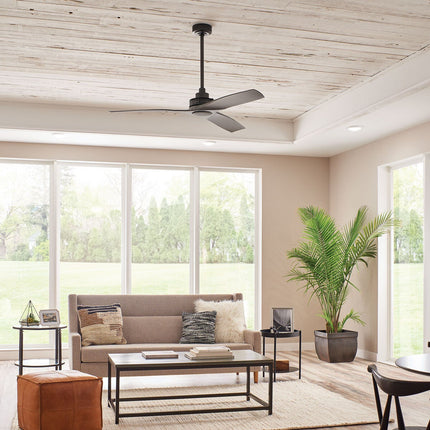 Kichler Ried 3 Blade (142cm) Indoor Ceiling Fan with AC Motor and Remote Control – view 3