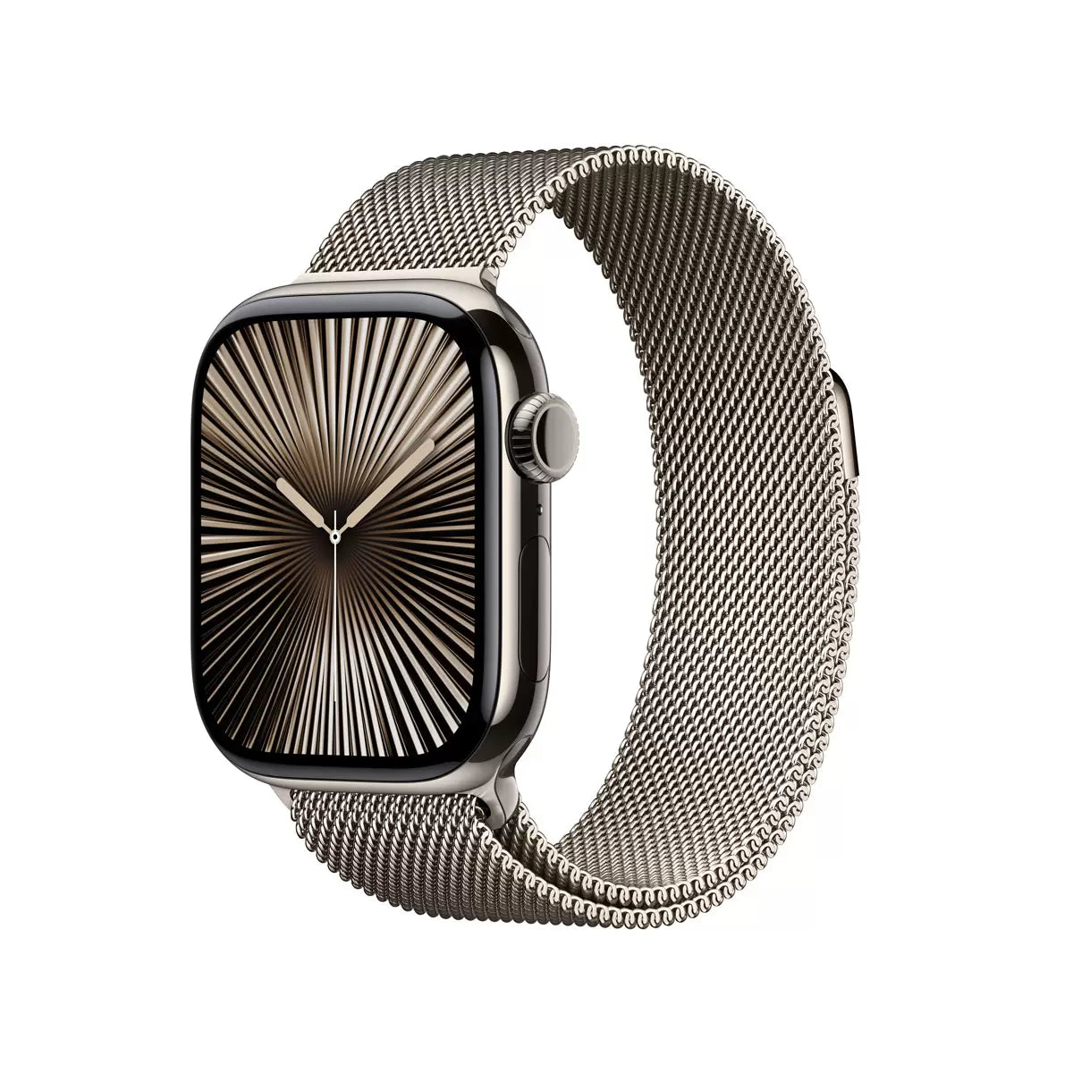 Apple Watch Series 10 GPS + Cellular, 42mm Titanium Case with Milanese Loop